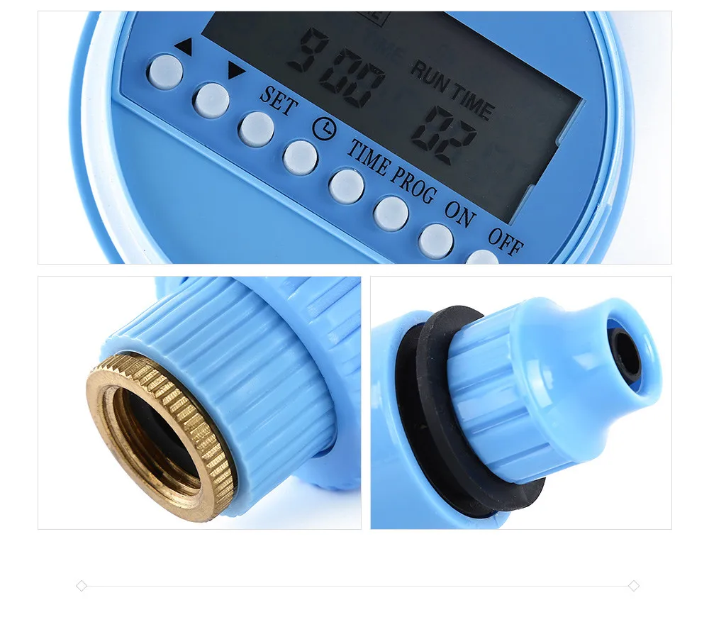 Automatic Electronic Garden Water Timer LCD Display Solenoid Valve Irrigation Timer Sprinkler Controller Watering System12
