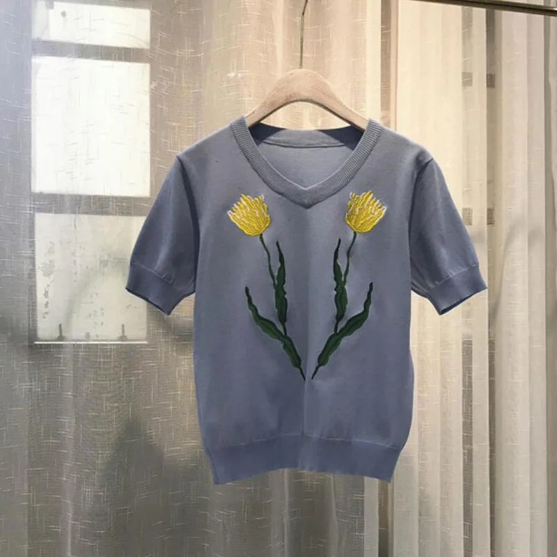 Летняя футболка футболки Для женщин Дамы 2018 короткий рукав одноцветное женская