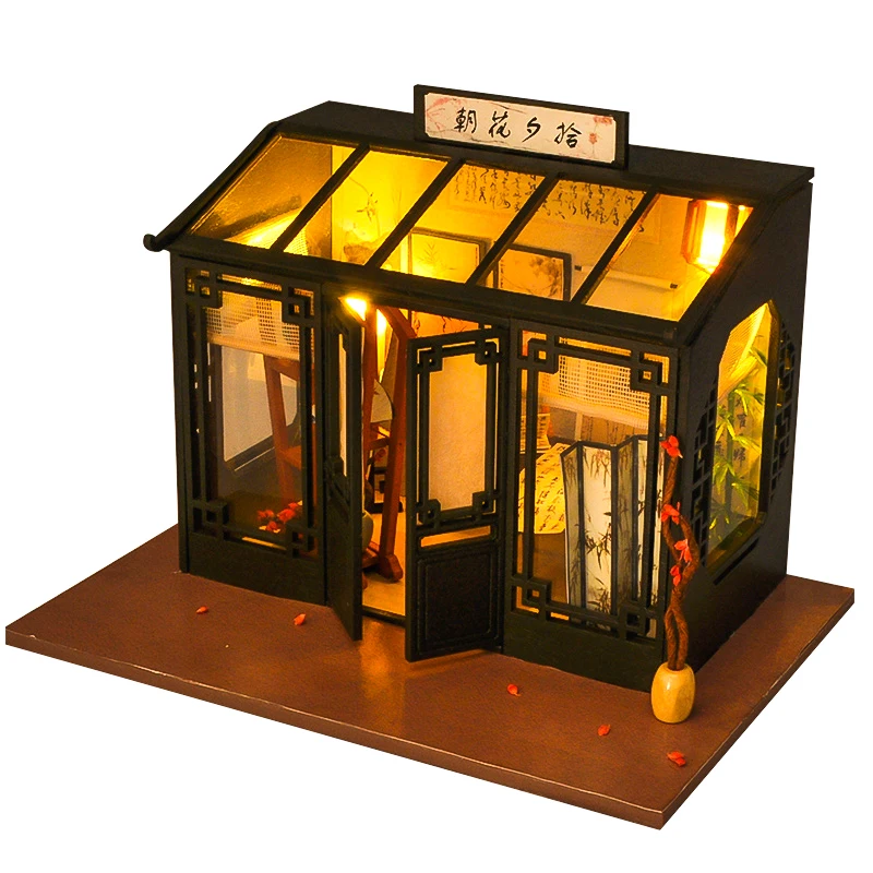 

CUTEBEE DIY Doll House Wooden Doll Houses Miniature dollhouse Furniture Kit Toys for children Christmas Gift TD29