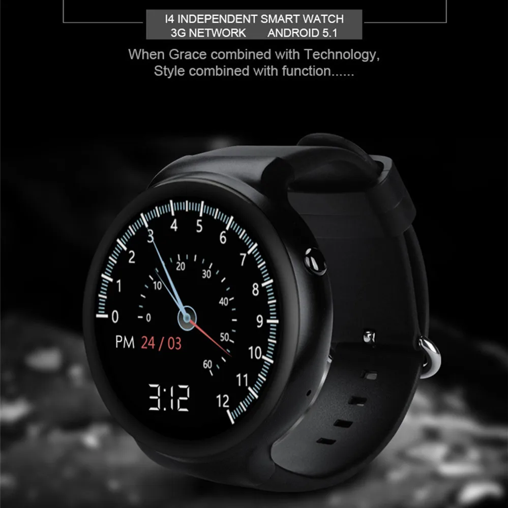 Смарт часы Voberry I4 Pro 3G Bluetooth MTK6580 ОЗУ 2 Гб ПЗУ 16 ГБ Android 5 1 Wi Fi GPS четыре ядра для Android/IOS