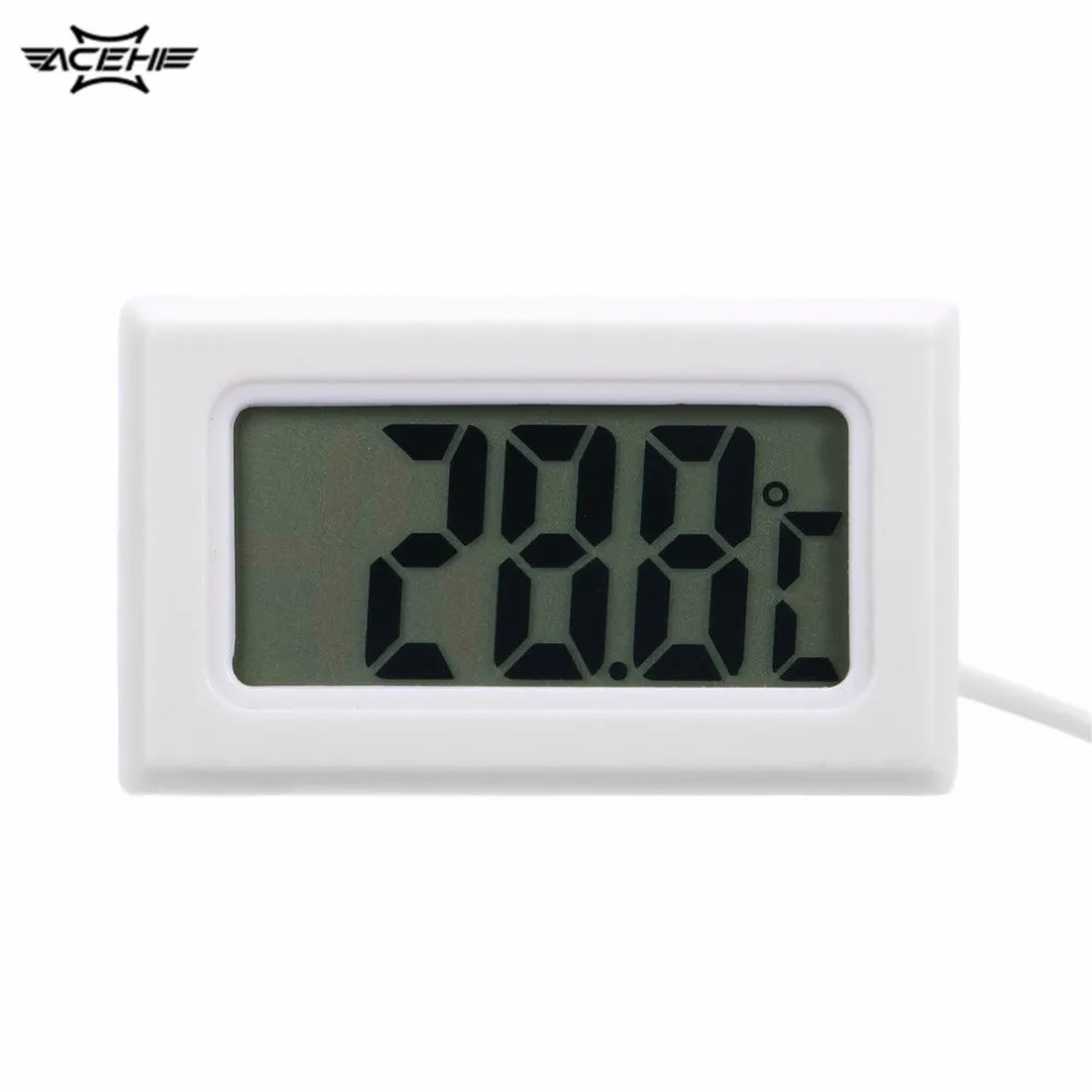 

ACEHE Aquarium Temperature Measurement LCD Display Digital Thermometer for Freezer White Color Thermoregular with Retail Box