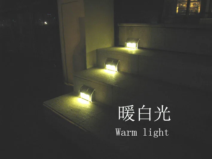 Outdoor Solar Power LED Light Garden Fence Wall Pathway Stair Yard Lamp Shop 11