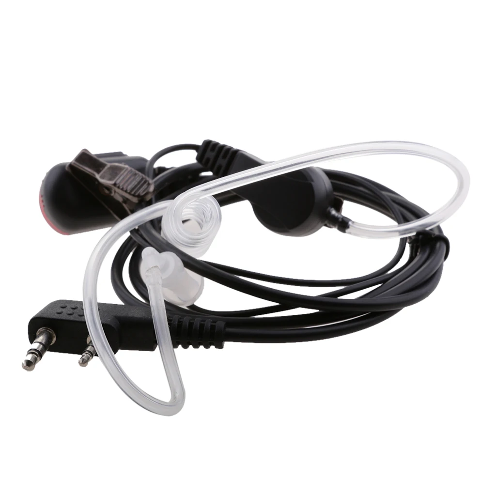 

LED Air Tube Earpiece Earphone Microphone for Walkie Talkie Two Way Radio