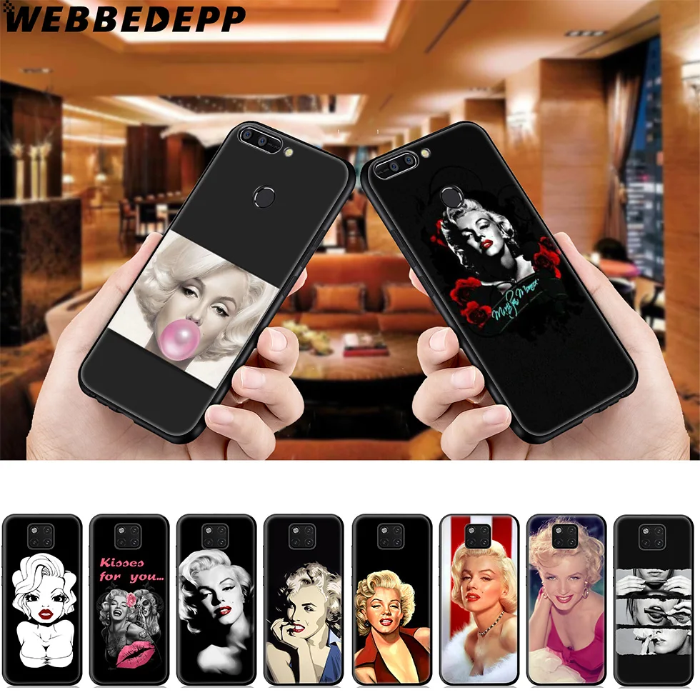 WEBBEDEPP Мэрилин Монро сексуальный мягкий чехол для Huawei Mate Honor 20 6A 7A 7C 7X8 9X10 View 10 Lite Pro 30