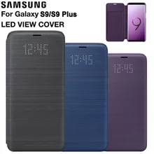 Samsung светодиодный защитный чехол для телефона для samsung Galaxy S9+ Plus G9650 S9 G9600 функция сна карман для карт