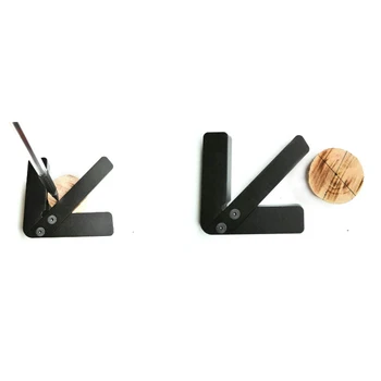 

Carpenter Round Heart Ruler Line Gauge Red Right Angle Measuring Tool Woodworking Gauge Center Scribe Accuracy 45/90 Degree