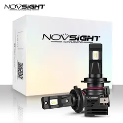 NOVSIGHT супер мини H7 Led H4 автомобильные лампы для передних фар H11 H8 H9 H16JP 9005 9006 H1 H3 60 Вт 10000LM 6000 K 12 V авто фары