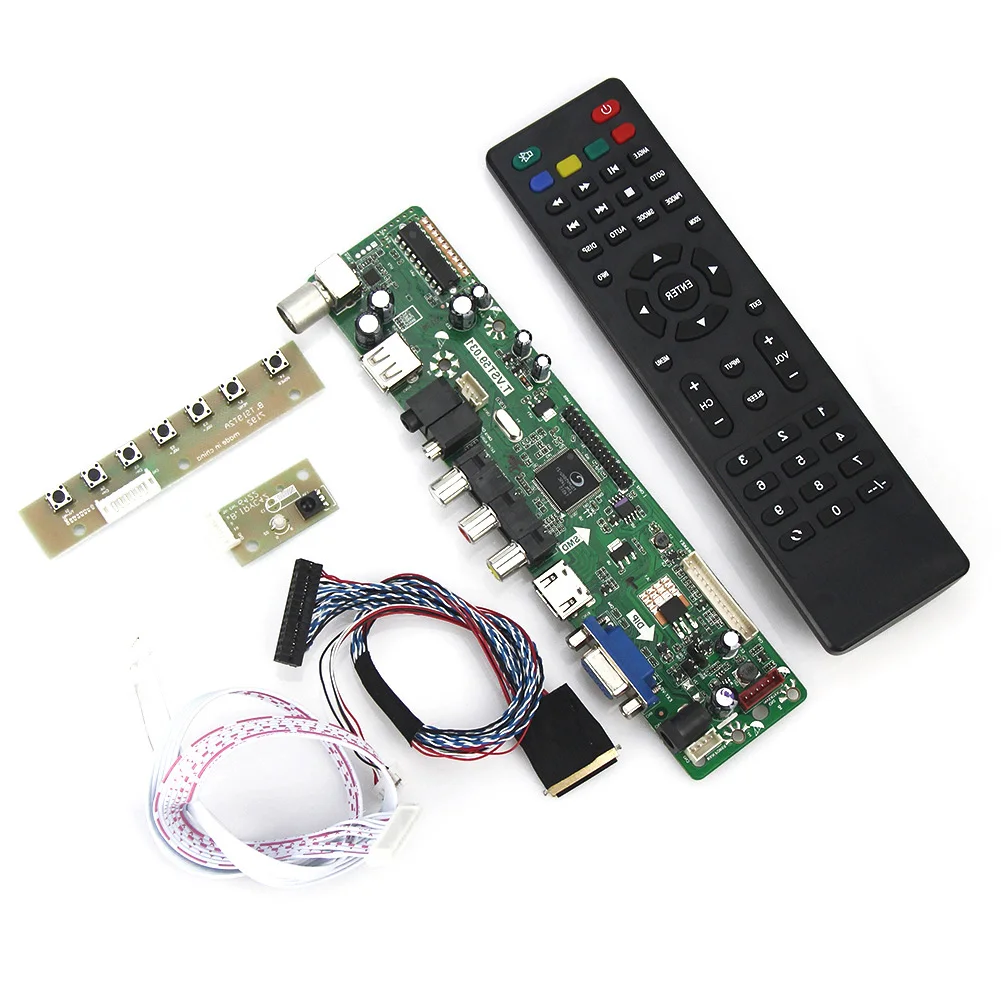 

(TV+HDMI+VGA+CVBS+USB) For B173HW01 N173HGE-L11 T.VST59.03 LCD/LED Controller Driver Board LVDS Reuse Laptop 1920x1080