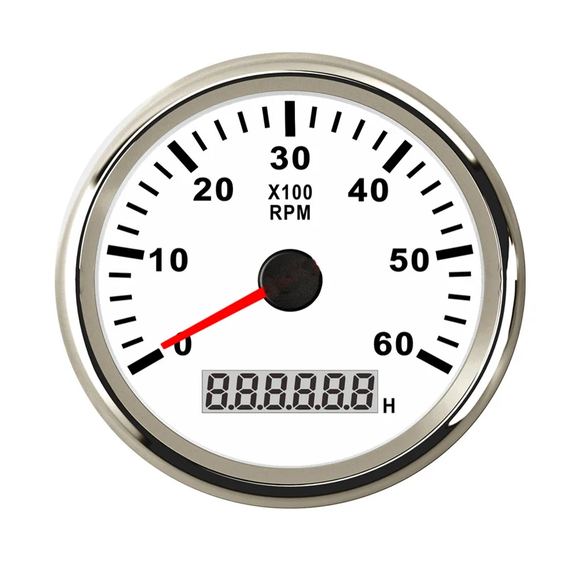 Тахометр автомобильный 85 /52 мм 6000 /8000/ 9990 об/мин|Тахометры| |