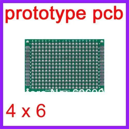 100 шт./лот 4x6 cm Double Side Прототип PCB универсальный совет