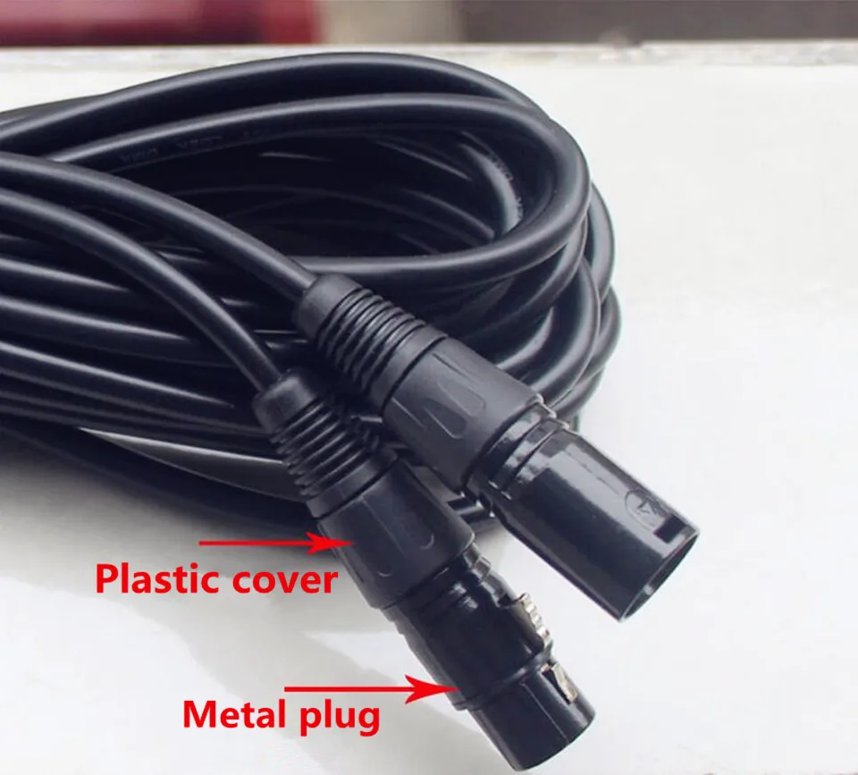 3-pin signal Metal plug DMX cable DMX512 stage lighting signal cable led par light moving head light  customization (1M-50M) 3