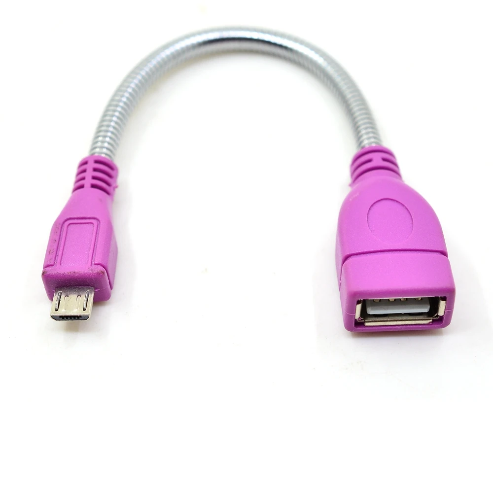 Гибкий Дата кабель 15 см USB Micro 2 0 удлинитель Gooseneck гибкий металлический стойка для