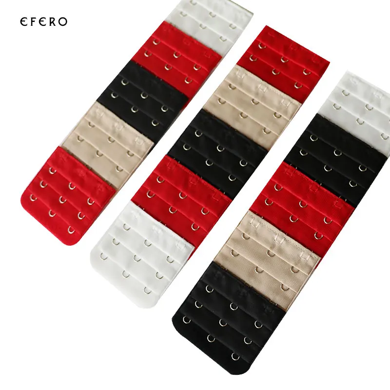 

3pcs Bra Extender Extension 3 Hooks 3 Rows Women Bra Buckle Extender Clasp Straps Underwear Sewing Tools Intimates Accessories