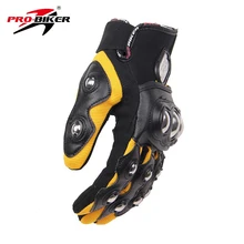PRO BIKER Men Motocross Off Road Full Finger Racing Gloves Motorcycle Riding Gloves Guantes Luvas Protection