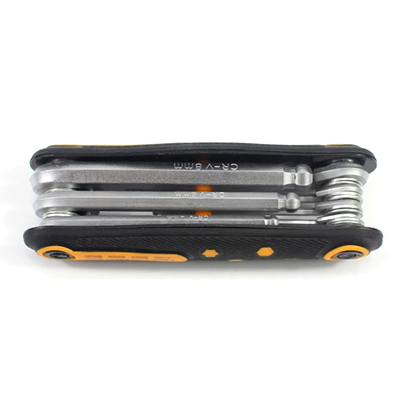 

Bicycle Tools Sets Bike Multi Repair Kit Hex Spoke Wrench Screwdriver Chrome Vanadium Steel Multifunctional Folding Multitools