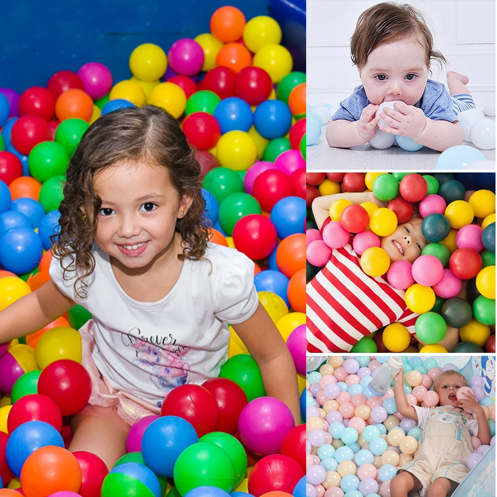 

100Pcs /Set 7cm Diameter Ball Fun Ball Soft Plastic Ocean Ball Baby Kid Toy Swim Toy Water Pool Ocean Wave Balls