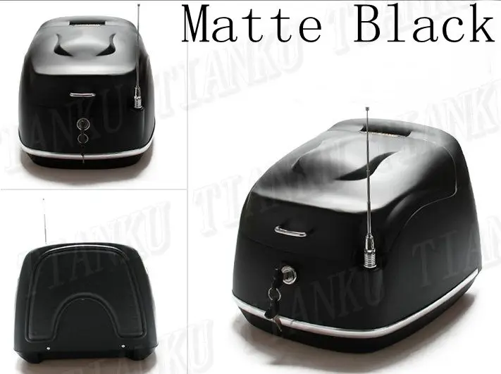 

Motorcycle Matte black Hard Tail Box Storage Trunk For VStar 400 650 Virago Xv Road Star Shadow Steed Magna Vulcan Classic VN