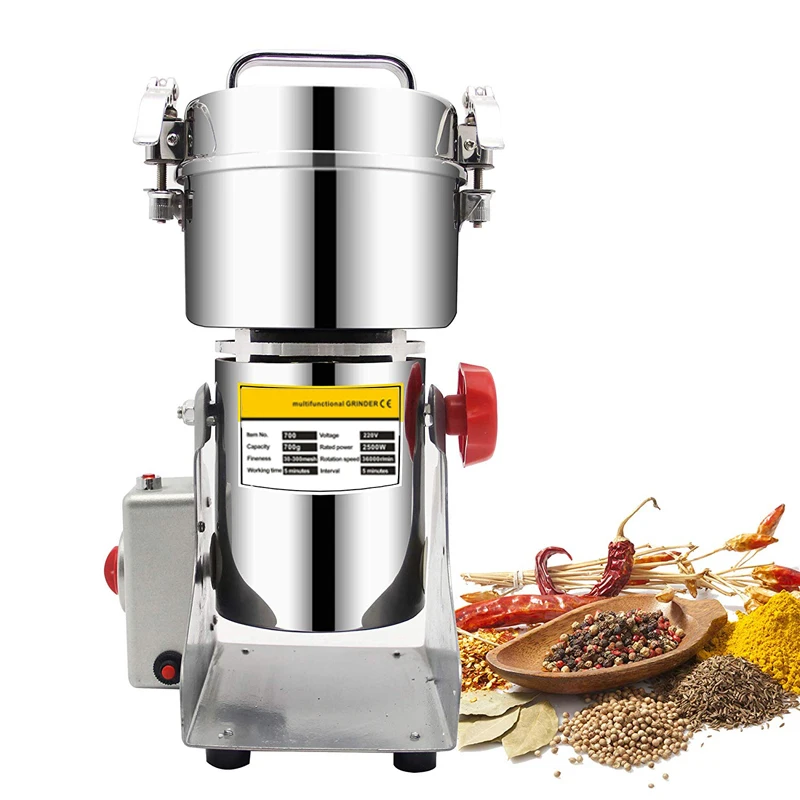 

700g Swing Type Mills Electric Herbal Powder Mill Dry Food Grinder Machine Ultra-high speed Intelligent Spices Cereals Crusher