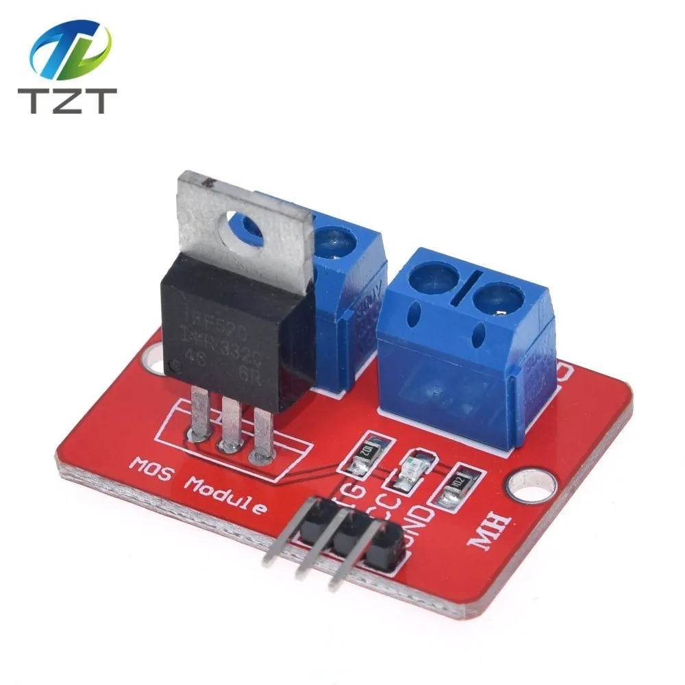 0-24V верхняя кнопка Mosfet IRF520 драйвер MOS модуль для Arduino MCU ARM Raspberry pi