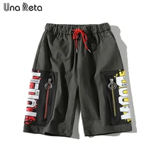 Una Reta хип-хоп стиль шорты для женщин для мужчин новые летние модные повседневное по колено треники печати карман дизайн шорты в уличном стиле