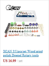 XCAN 99 шт./компл. подходит для вращающихся инструментов Dremel, набор аксессуаров для шлифования кольцо+ латунь/колесо из нержавеющей стали набор кистей