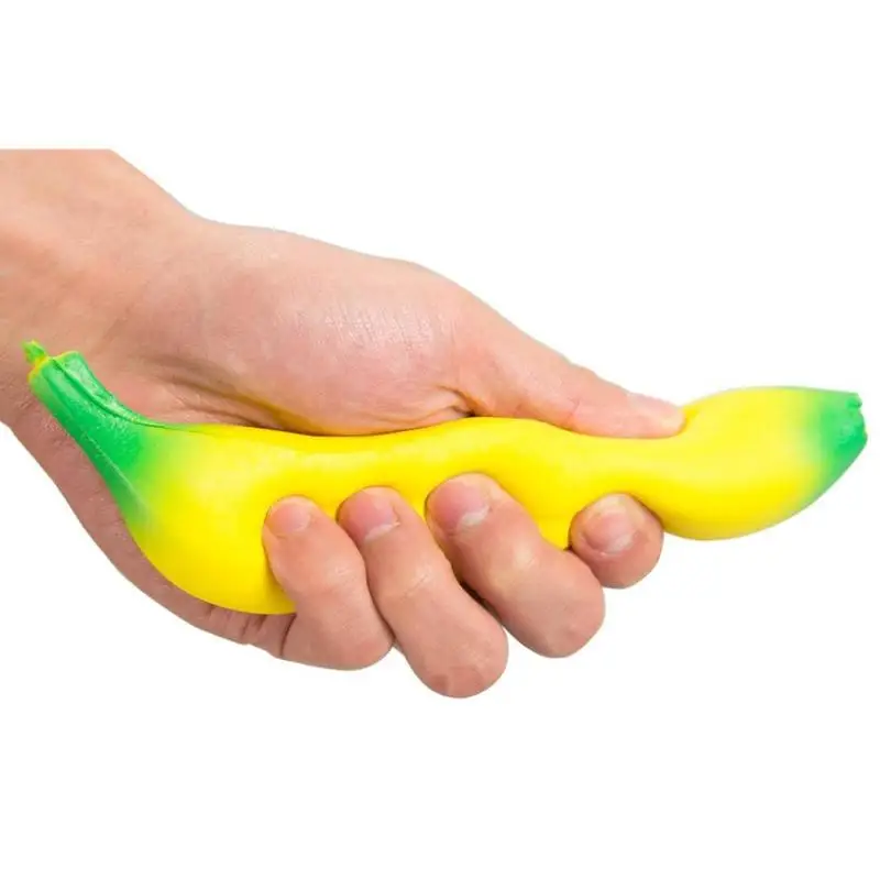 Новые мягкие милые медленно распрямляющийся мягкий банан моделирование фрукты снятие стресса игрушка Шарм украшения дома удобные Touch