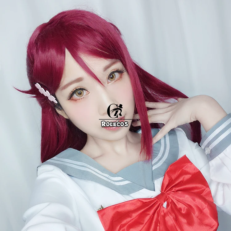 Rolecos Аниме Любовь жить солнце Косплэй Головные уборы Riko sakurauchi Косплэй 5 см/29.53 дюймов в длину фиолетовый Косплэй Синтетические волосы