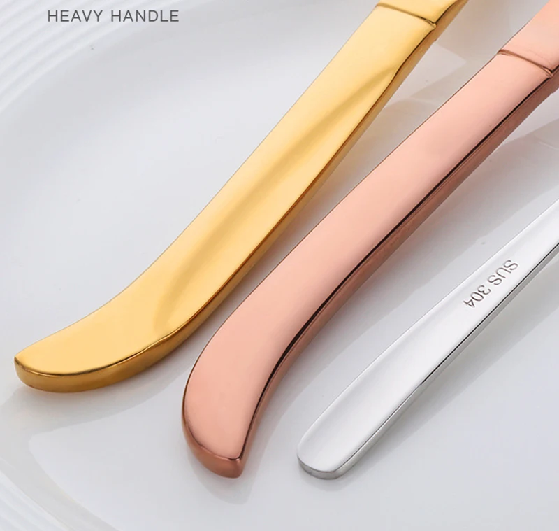 LIYIMENG 2Pcs set 304 Stainless Steel Knife Fork Set Dinnerware Sets Steak Cutlery Western Tableware Dinner Tools7
