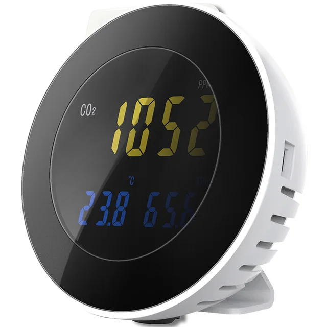 

HT-501 3 in 1 Co2 Meter Temperature Hygrometer Digital Portable Gas Leak Detector Analyzer co2 Monitor Tester