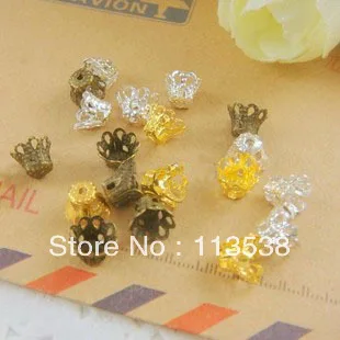 

1000pcs/lot 6mm Tiny Antique Bronze Color Beads Cap Mental Flower Cap jewelry finding freeshipping