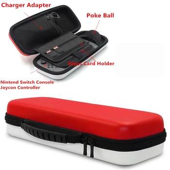 

Thicken Storage Bag for Nintend Switch Nintendos Console Carrying Case For Switch NS Poke Ball Plus Controller Pokeball Eevee