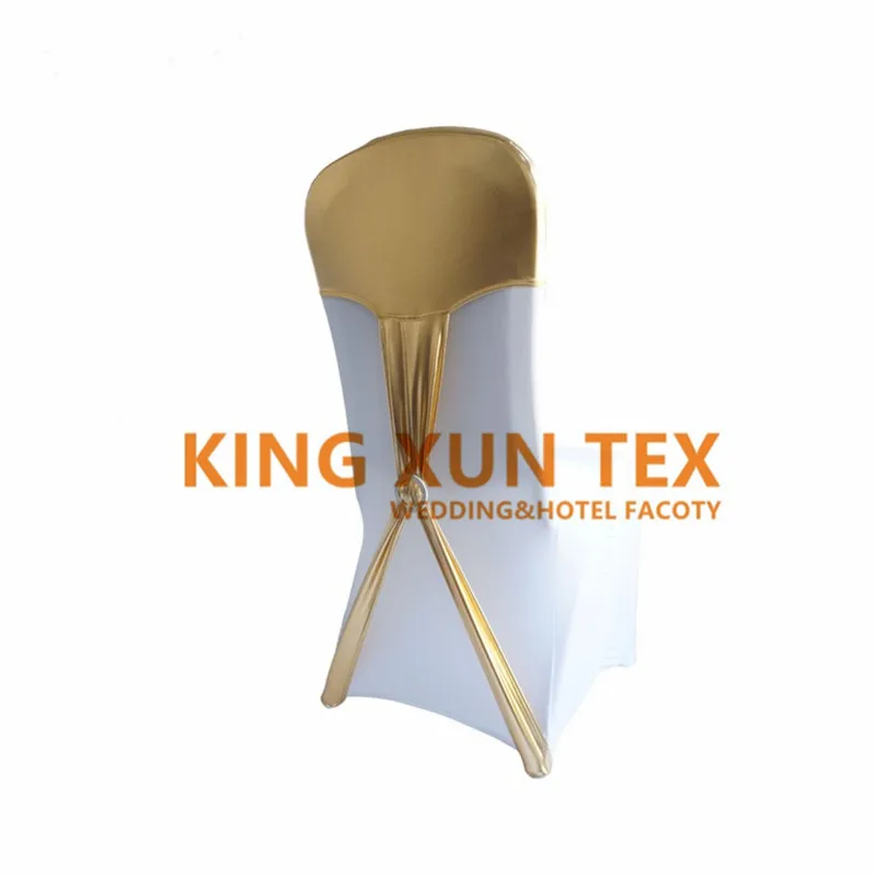 

Nice Look Gold Wedding Satin Chair Sash Free Shipping