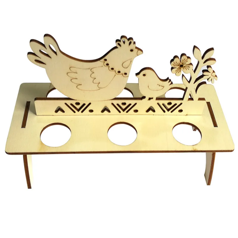 New Wooden Easter Egg Shelves for Easter Party Ornament DIY Letter Egg Stand Rack Rabbit Easter Decorations for home #25J07 (10)