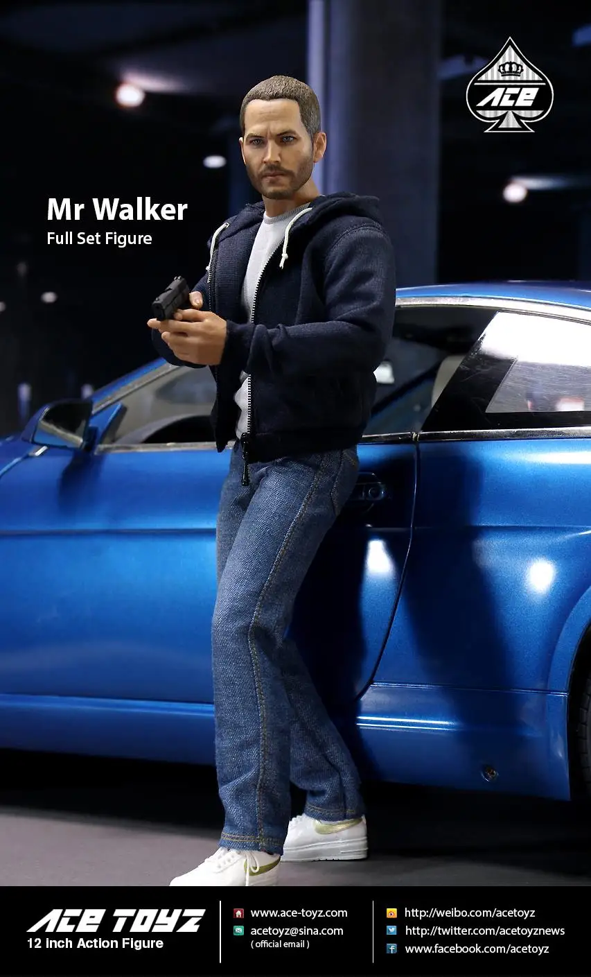 1/6 scale figure doll Fast & Furious Paul Walker Brian.12