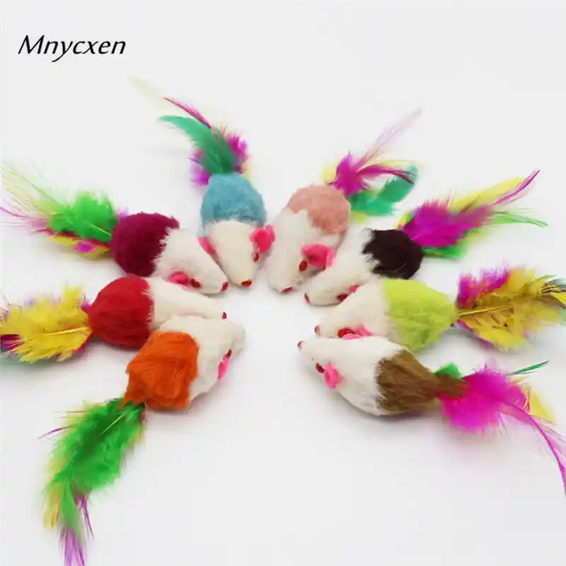 Brinquedos do gato Peludo Rato Gatinho Gato Pele Real Cascalho Soa Bonito Brinquedo Falso Camundongos Interativo Suprimentos FILHOTE de CACHORRO 2019 katten speelgoed @ W