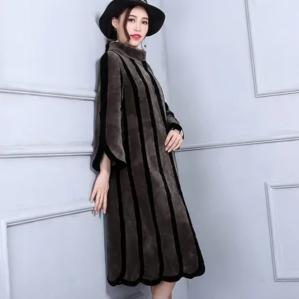KMETRAM новая длинная овчина куртка женская верхняя одежда толстые теплые парки натуральная шерсть шуба зимняя куртка женская HH481 - Цвет: camel black