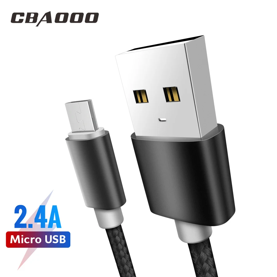 

CBAOOO Micro USB Cable Fast Charge USB Data Cable For Samsung Huawei Xiaomi LG Andriod Micro USB Mobile Phone Charging Cables