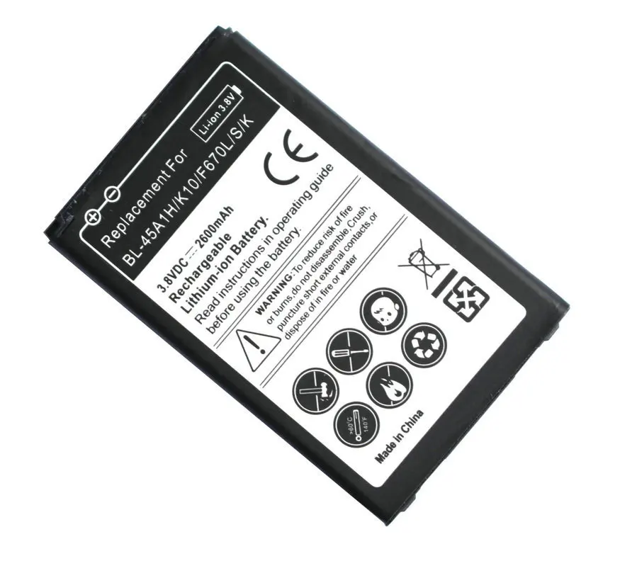 Сменный аккумулятор для LG K10 F670L F670K F670S F670 K420N LTE Q10 K420 1x2600 мАч/BL45A1H + код