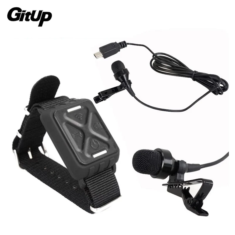 Microphone-Mic-Wrist-Wifi-Remote-Control-For-Gitup-Git1-Git2-Sports-Action-Camera-Accessories