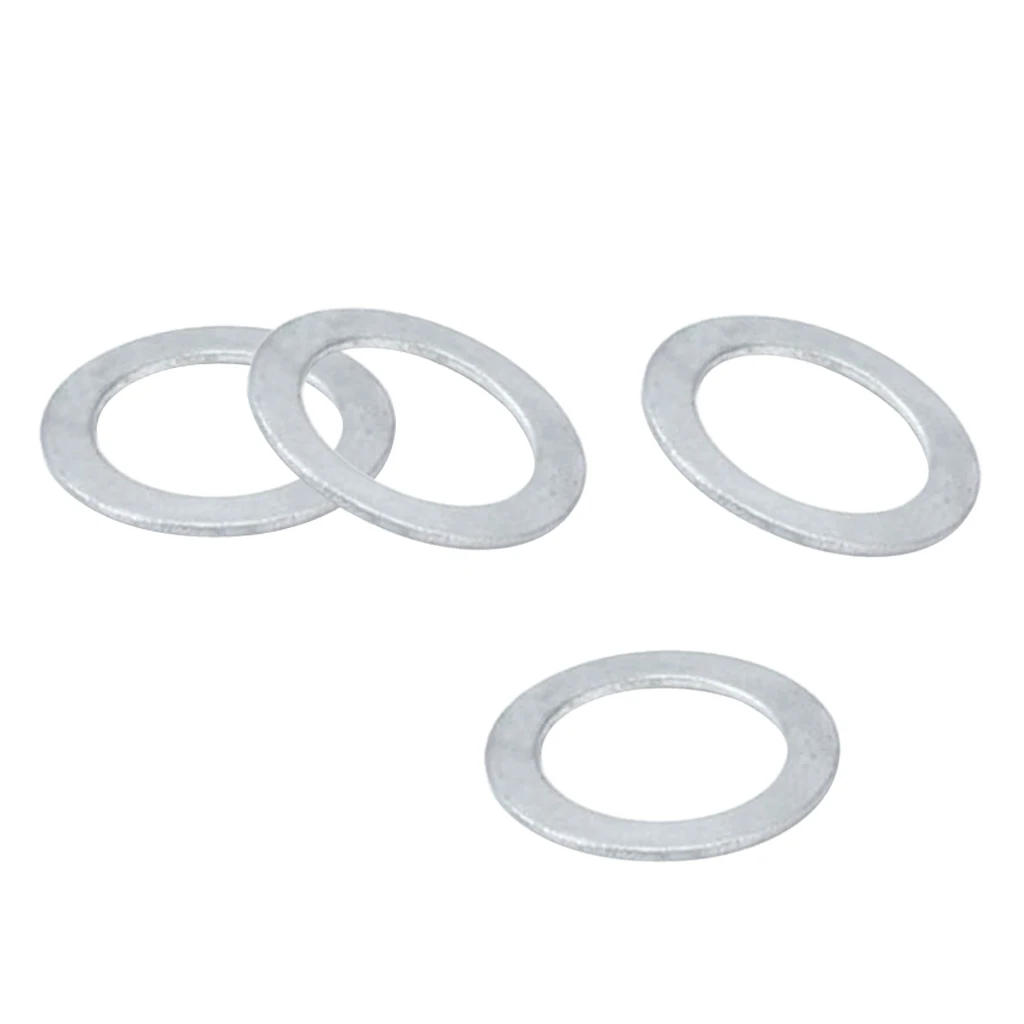 4 Pieces Durable Road Bike Stainless Flat Washer Bike Pedal Gasket Spacer Washer