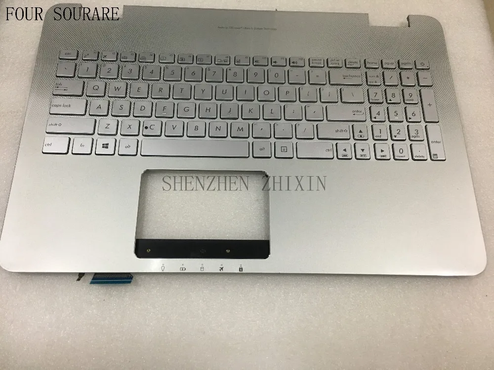 Четыре sourare для ASUS n751 N751JX N751JK N751J G771 GL771 Упор для рук Топ C чехол с подсветкой с нами клавиатура