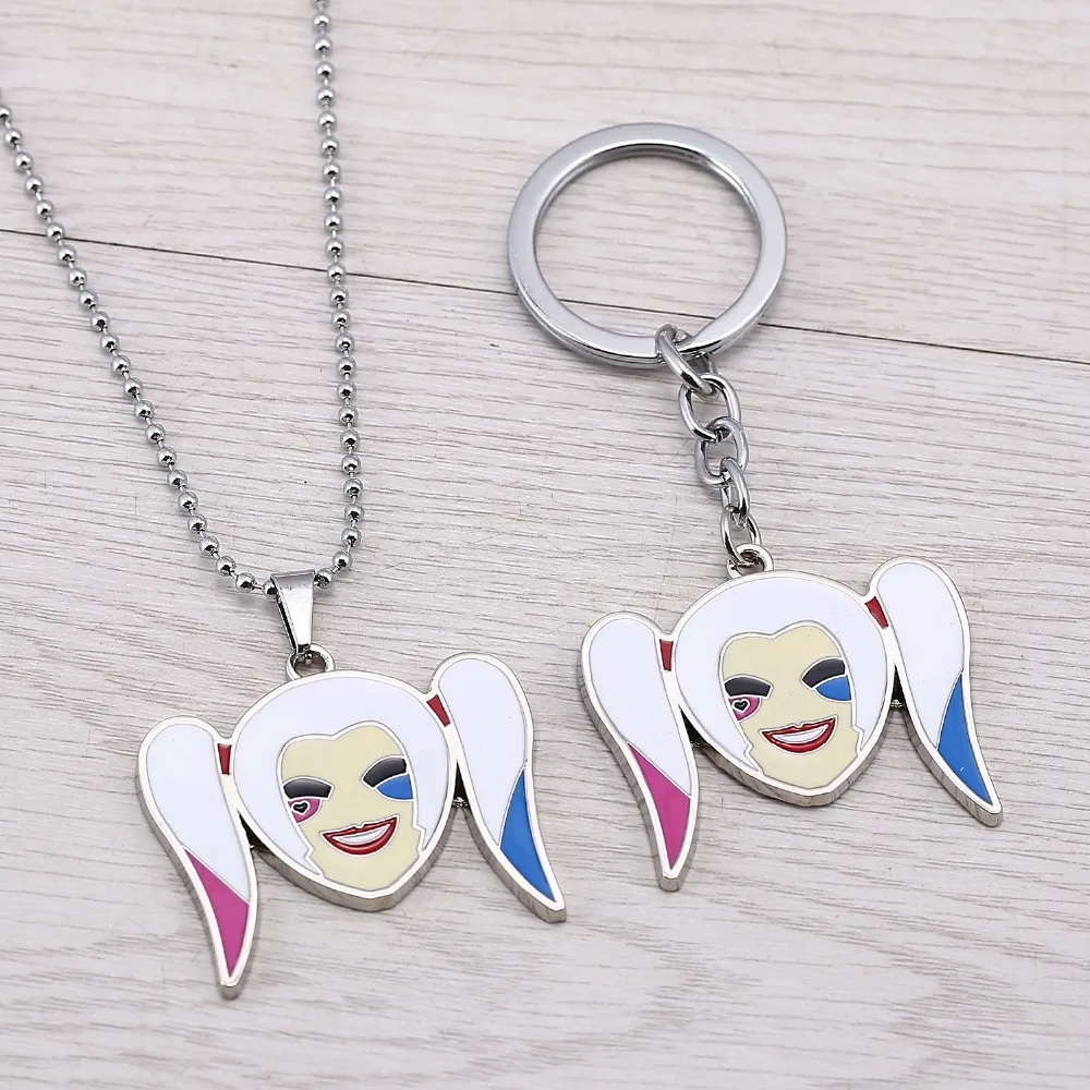 J store ювелирные изделия из фильма отряд самоубийц Harley Quinn ожерелья с подвесками