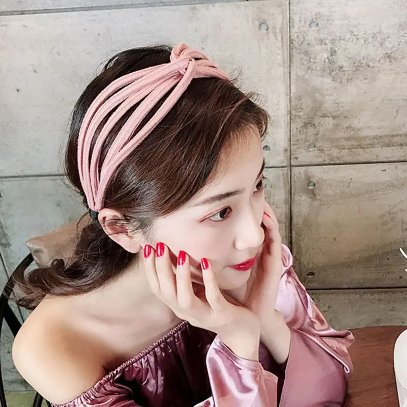 Korean Fashion Cross Women Girls Hair Head Hoop Bands Headband