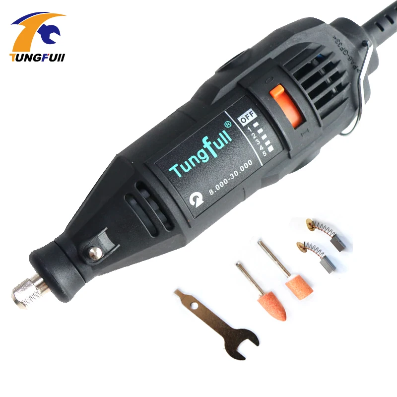 Dremel Style tungfull Mini Grinder DIY Electric Hand Drill Machine with
