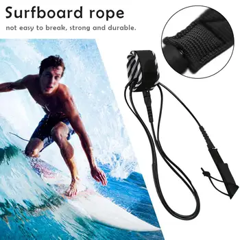 

New Straight TPU Surfing Surf Leash Foot Rope 6ft 7mm Leashes Surfboard Leash Polyurethane Nylon Cuff Swivel Surfing Leashes