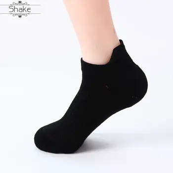 

Shake Men's Short Socks Breathable Low Cut Invisible Boat Socks Cotton Men Casual Wear black gray white Couple Short Sock