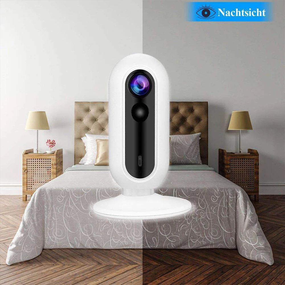 

WIFI Wireless Video Two Way Audio Motion Detection Baby Monitor High Resolution Office Protective Fisheye Lens Remote Control