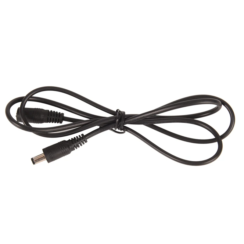 

Professional Black 1M 3ft DC 12V Power Extension Cable Adapter Female To Male For CCTV Camera Home Security 5.5mm X 2.1mm