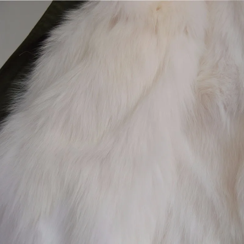 Модные высококачественные большой енота меховым воротником с капюшоном WHITE FOX Меховые пальто mr Mrs натуральная Меховая куртка