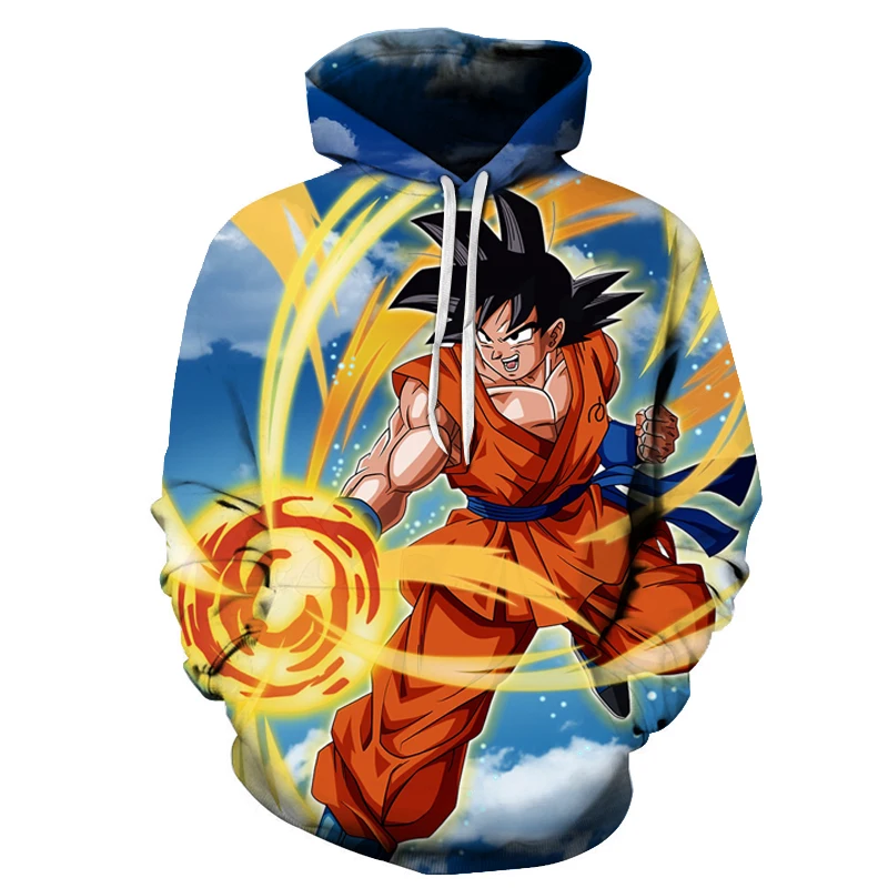 Новинка; худи Dragon Ball Z Goku для взрослых авиаперелет толстовки пуловеры Для мужчин Для женщин верхняя одежда с длинными рукавами Новинка; худи